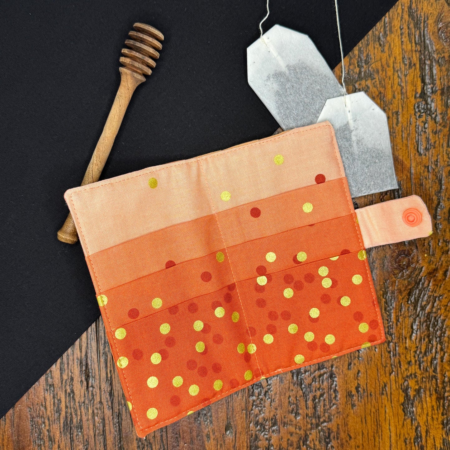 Modern Tea Wallet Log Cabin Quilt Block Design