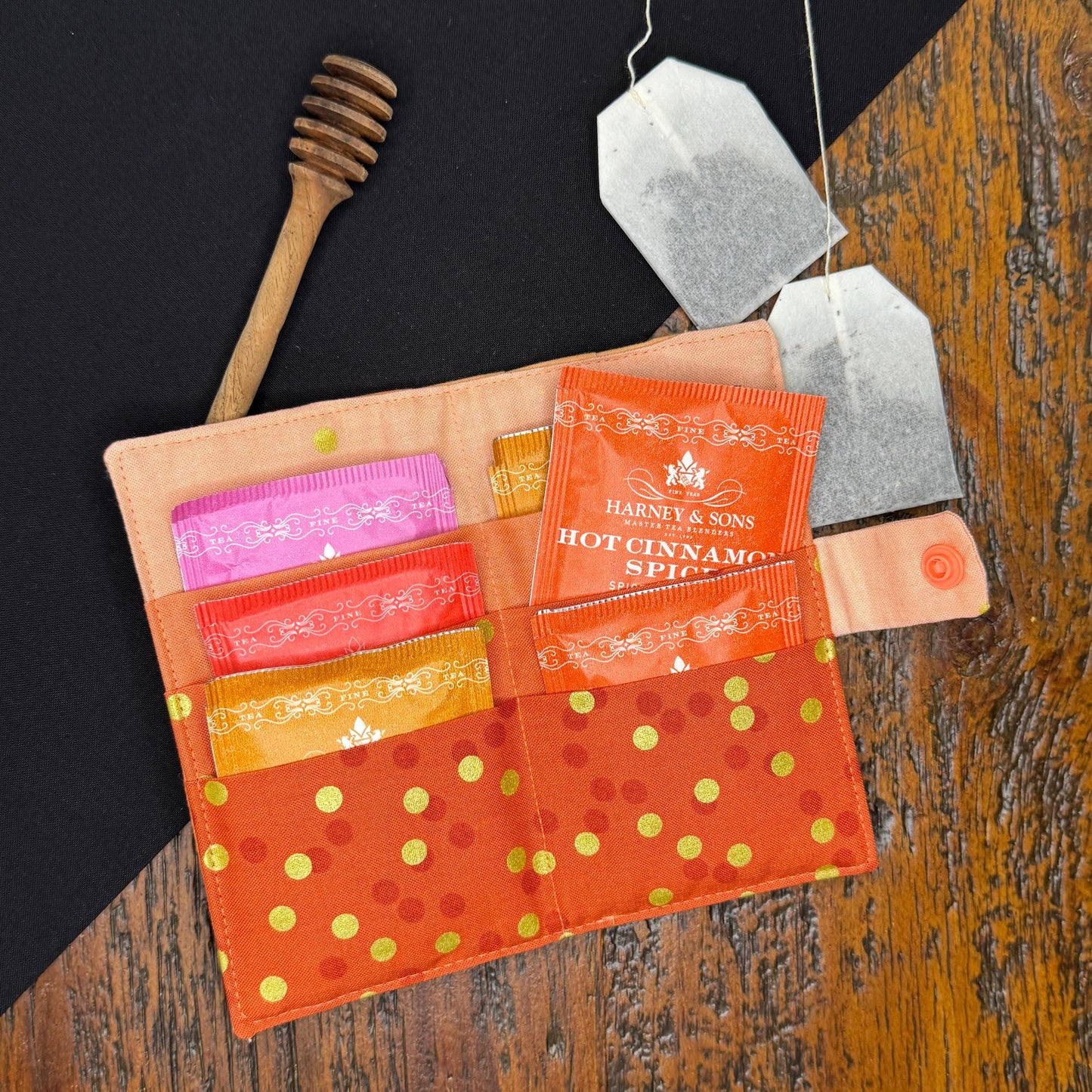 Modern Tea Wallet Log Cabin Quilt Block Design