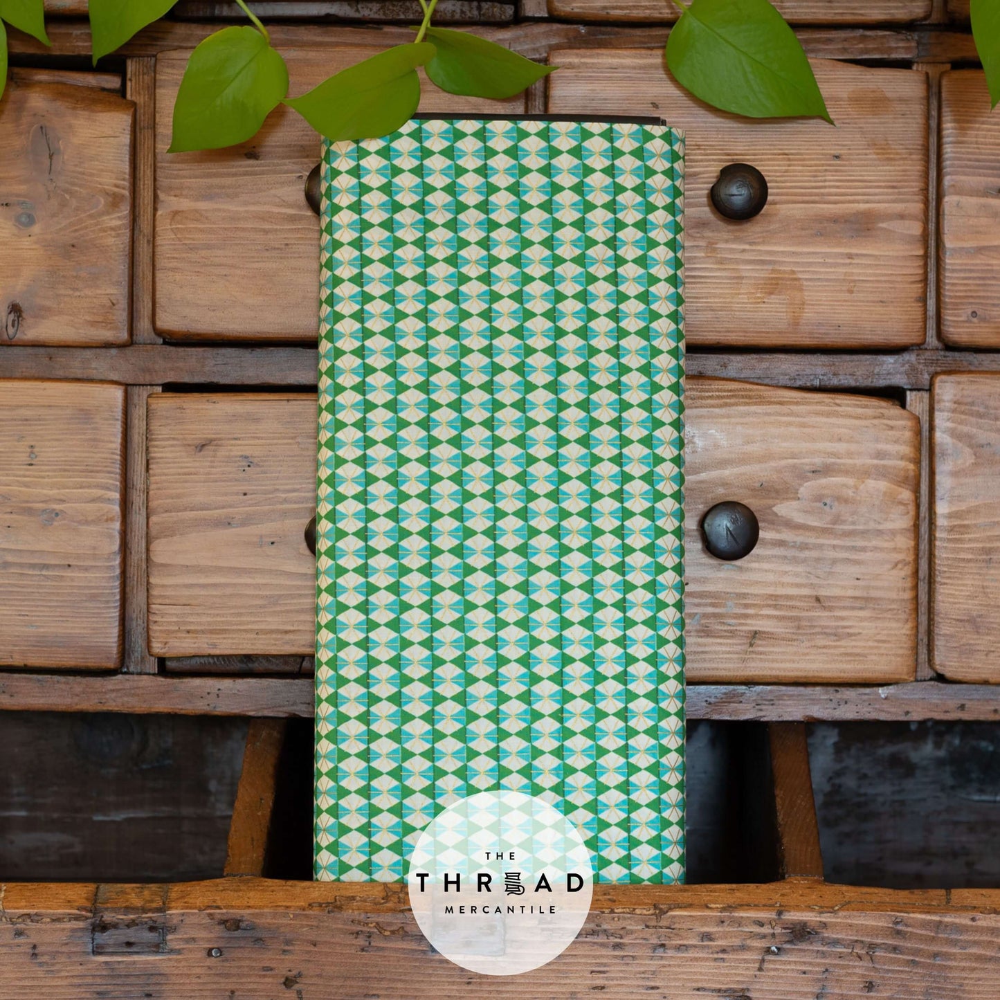Happy Hexie Verdant METALLIC - Merry Happy Collection, Ruby Star Society (Half-Yard Increments)