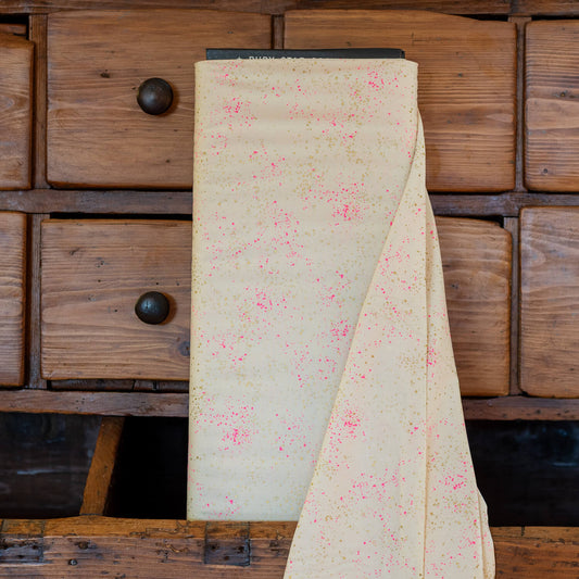 Ruby Star Society Speckled Fabric BTHY Color: Neon Pink METALLIC
