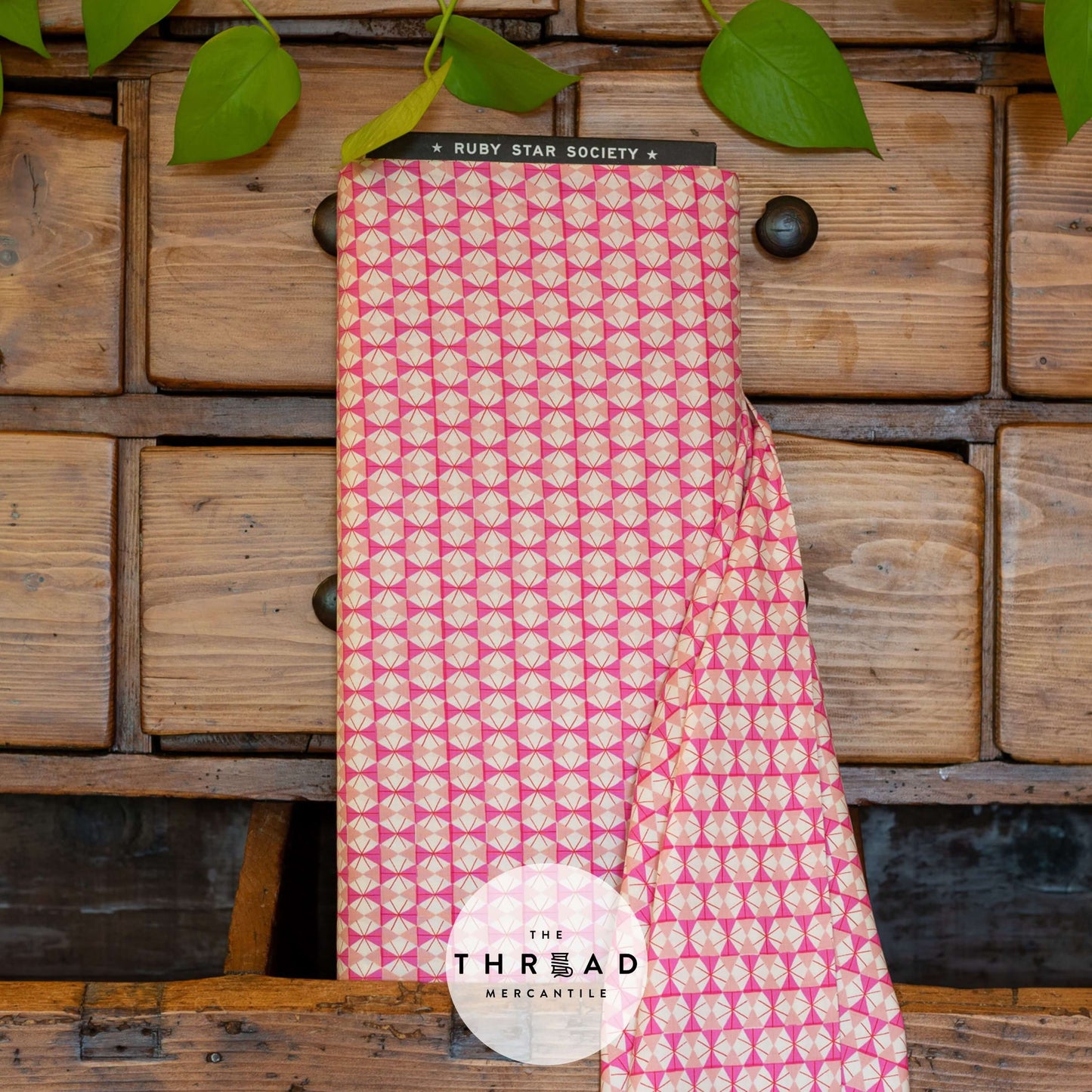 Happy Hexie in Lipstick - MERRY HAPPY by Ruby Star Society / Sold in Half-Yard Increments