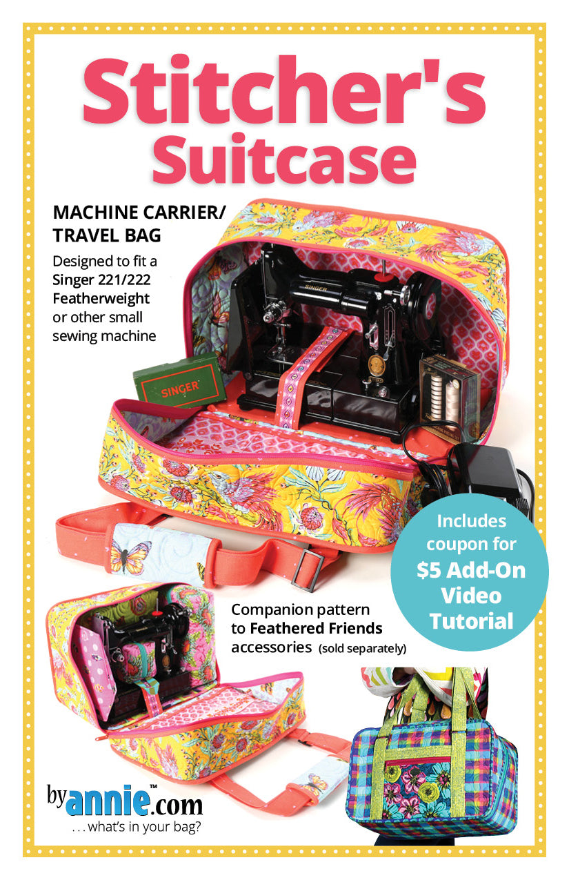 ByAnnie Stitcher's Suitcase Pattern - Singer Featherweight Carry Bag/Retreat Bag