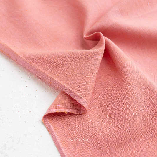 Fableism Watercolor Wovens in Bubblegum / Sold by the Half-Yard